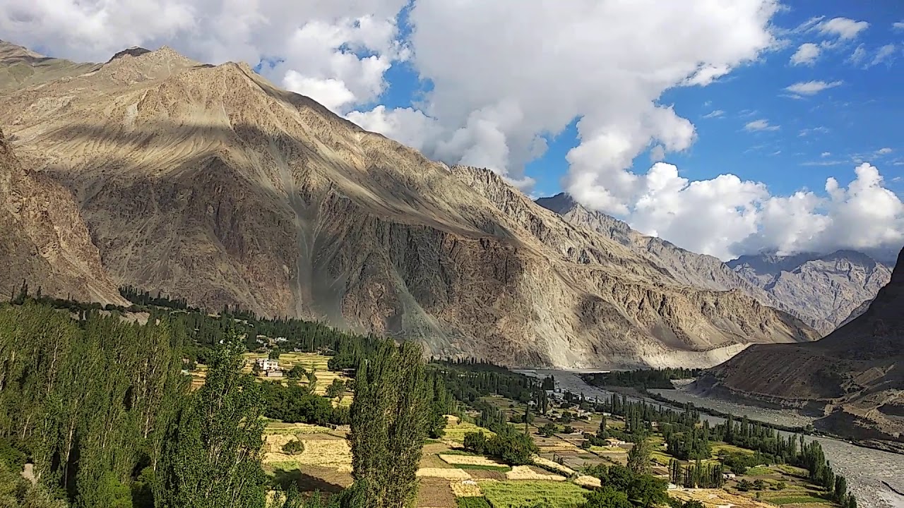 Aerial view of Turtuk - Last Village