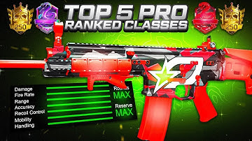 Ranked Play TOP 5 PRO BEST CLASS SETUPS! (MW2 Best Class Setups)