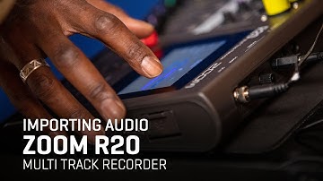 The Zoom R20 Multi Track Recorder - How to Import a File