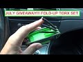 July GIVEAWAY! FOLD-UP TORX Wrench SET! CLOSED!