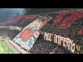 Che confusione  ac milan fans making amazing atmosphere before derby vs inter