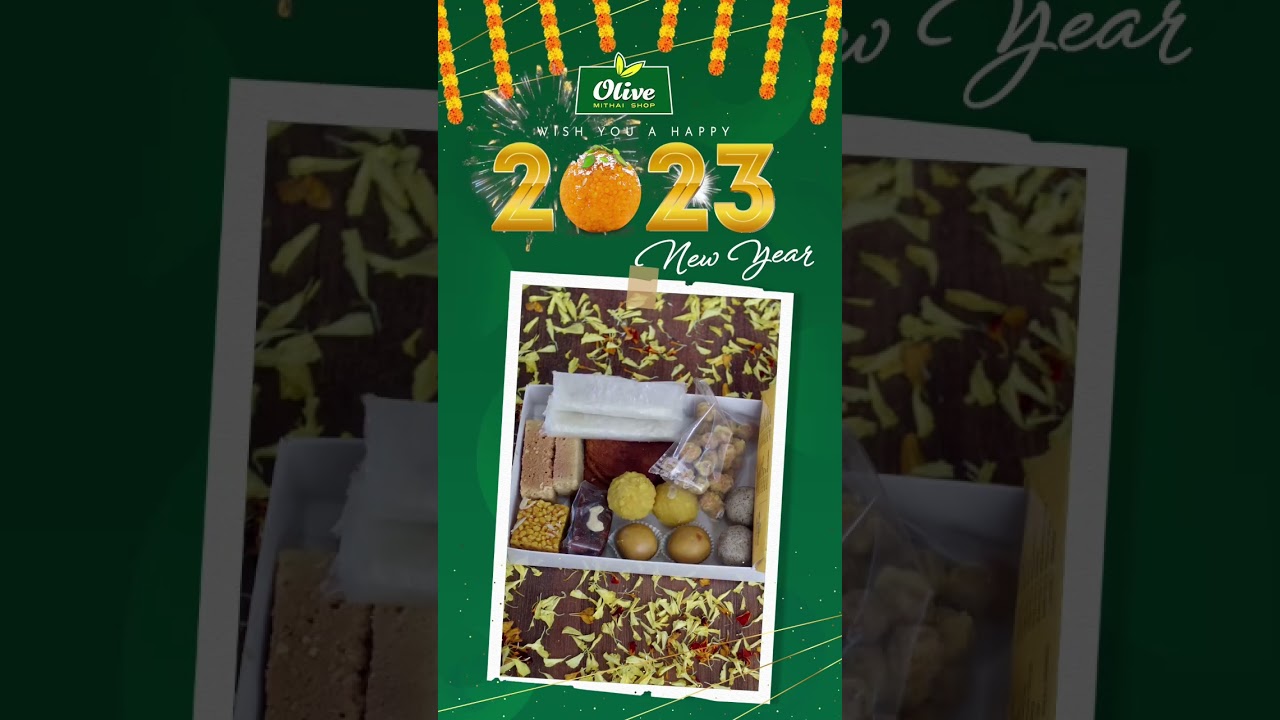 Olive Mithai Shop wishing you a Happy New Year 2023 