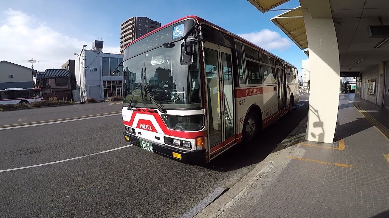 【前面展望】名鉄バス 岩塚線 津島⇒名鉄バスセンター