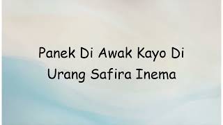 Download Lagu Panek Di Awak Kayo Di Urang Safira Inema | Lyrics Video MP3