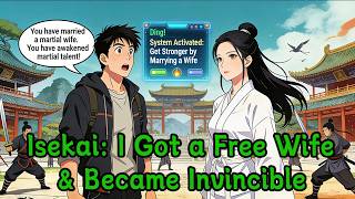 Isekai: I Got a Free Wife & Became Invincible！【part 1】#manhwa #audiobook  #harem #survivalstory