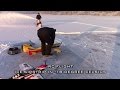 RC FLIGHT AIRSTRIP ON THE ICE IN  MINUS 18 CELSIUS