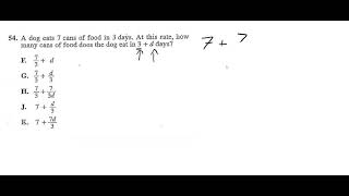 ACT Test #1 Question #54
