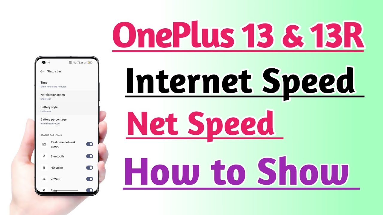 Show Net Speed OnePlus 13 & 13R How to Show Internet Speed Net Speed Tips And Tricks ...