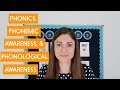 Phonics vs phonemic awareness vs phonological awareness whats the difference