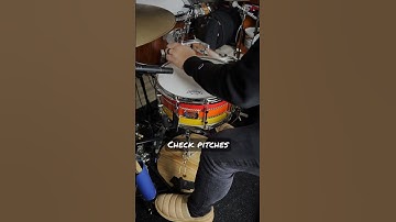 How do you achieve this kind of snare drum sound? #shorts #short #tuning #snaredrum #snare #process