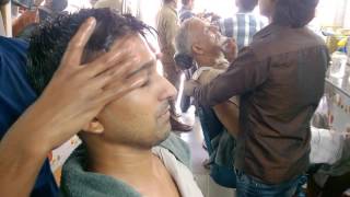 This is a simple head massage shot near our house. we asked the
masseuse to use navratna oil which brand name meaning 'nine jewels'
here means the...
