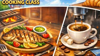 Grilled Fish & Café Espresso | Relaxing Cooking Gameplay 🍽️☕ | #cookinggame  screenshot 4
