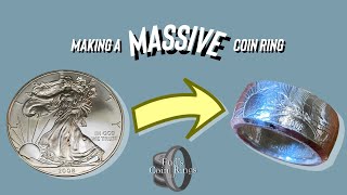 Making A Mive Coin Ring From A Silver Eagle Fuds Coin Rings