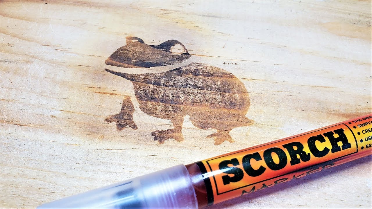 Woodburning with a Pen?!?! Scorch Marker Demonstration & Review 