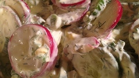 Radish and Cucumber Salad