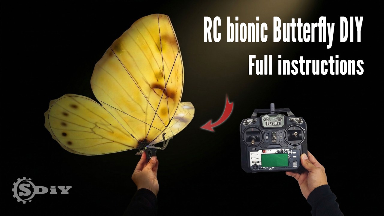 RC Bionic Butterfly - how to make step by step │S-DiY