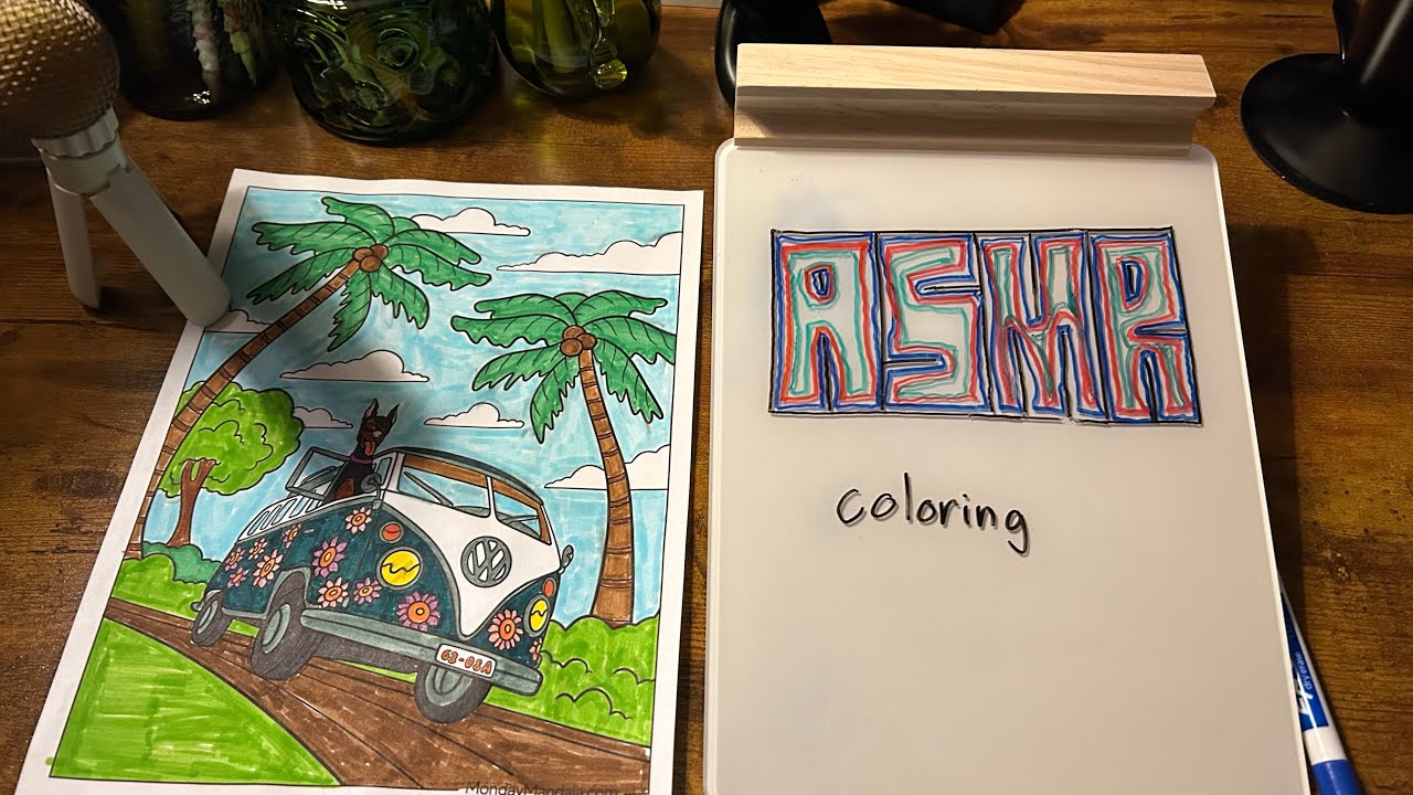 me coloring for 26 minutes but its ASMR 🖍️