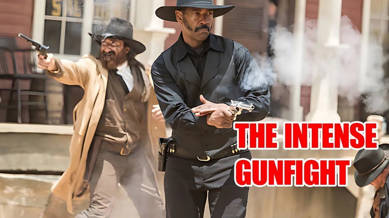 The Intense Gunfight _ Wild West Action Movie with John Wayne