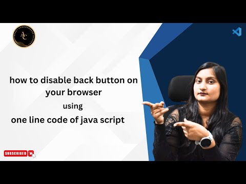 how to disable back button on your browser using one line code of java script / Class-19
