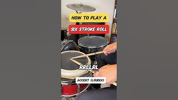 How to play a SIX STROKE ROLL! (Essential Drum Rudiment) #drums