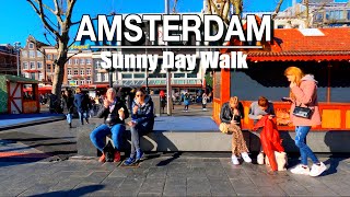 Amsterdam Sunny Day Walk | 5k l 60 UHD Amsterdam Sounds