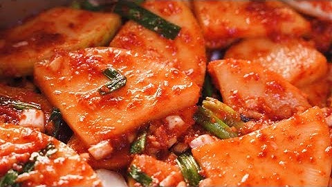 쉽고 간단한 석박지 담그는법 : 아삭아삭 맛있게