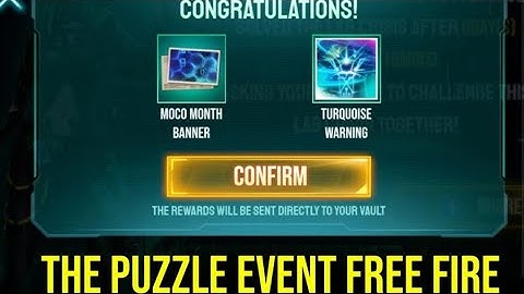 New puzzle event in free fire - how to solve in 2 Minutes