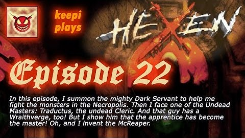 Hexen walkthrough 22/24 | Necropolis | Bossfight: Cleric