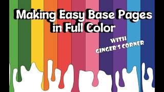 Making Easy Base Pages in Full Color.Purple#basepage #scrapbookingideas #scrapbookinglove #scrapbook