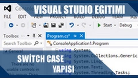 C# [Console Application] - Switch-Case Yapısı
