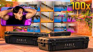 HISTÓRICO!! GANHEI TRÊS FACAS abrindo 100x CAIXAS "Fable" NO STANDOFF 2!!