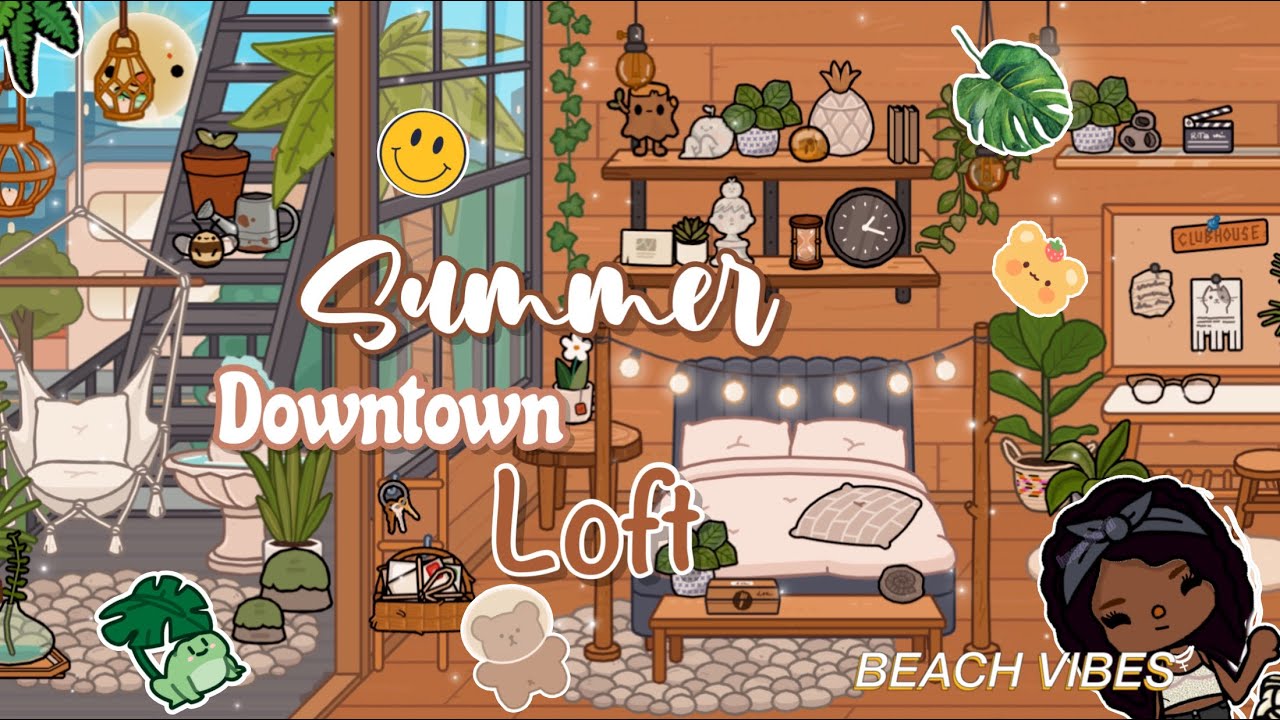 🌻Summer DownTown Loft🍃[House Ideas] Toca Boca Tocalifeworld Makeover