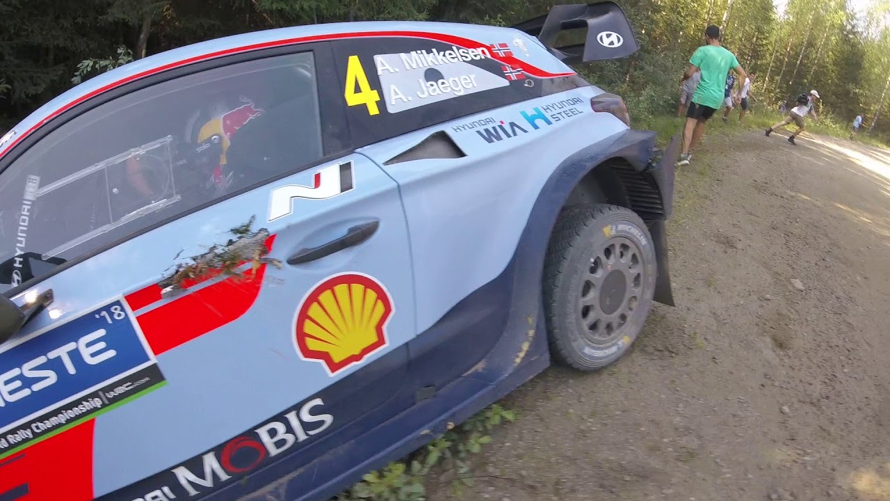 Neste Rally 2018 SS4 Andreas Mikkelsen Crash