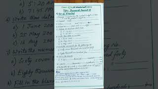 Class - 4 Math Worksheet (KVS). Topic: Thousands Around Us
