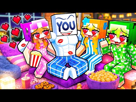 YOU KISSED Your CRUSH At A SLEEPOVER In Minecraft!