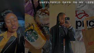 Unfiltered days in my life ep7: shopping, haul, starbies, school etc.