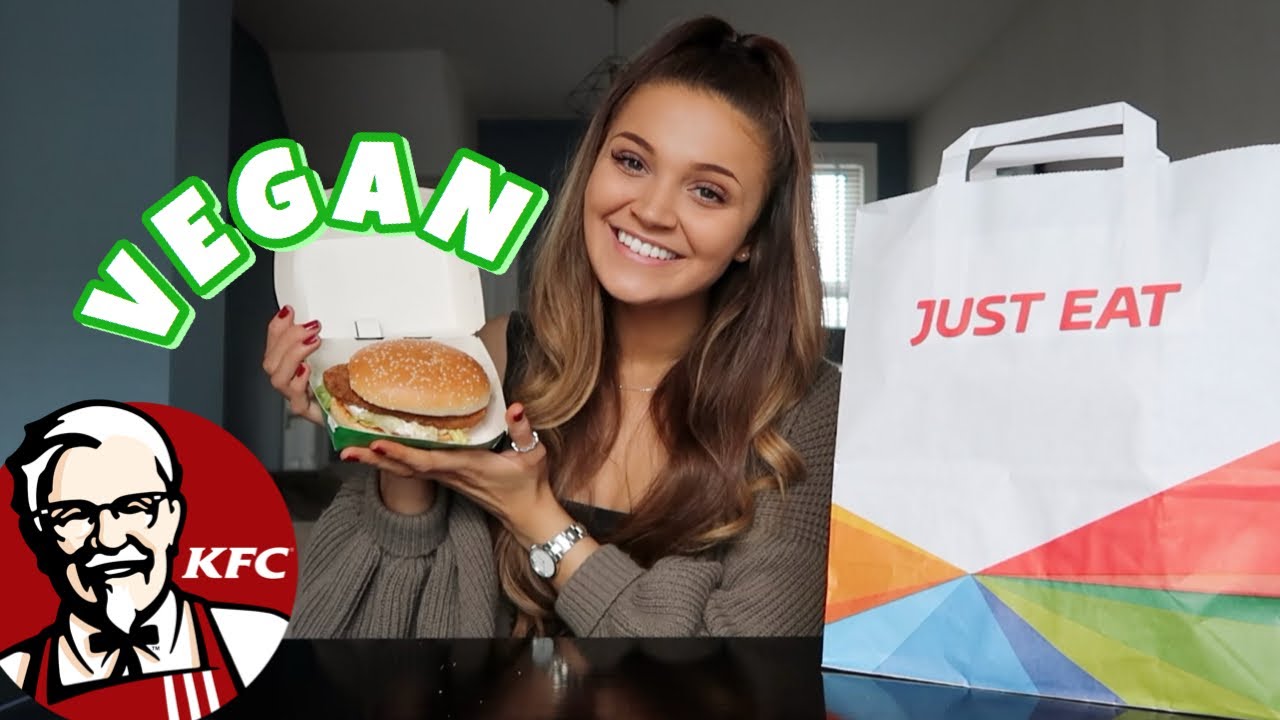 I tried the KFC VEGAN BURGER | Mukbang with Just Eat | When am I moving out...? | AD - YouTube