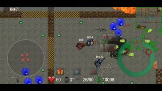 bermain game 2D Strike mode Bugs Attack