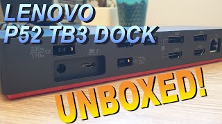 Lenovo #ThinkPad P52 TB3 Dock - YouTube