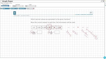 4th Grade STAAR Practice Relating Fractions and Decimals (4.2G - #14)