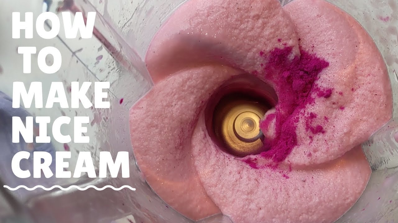 How to make Pink Pitaya nicecream