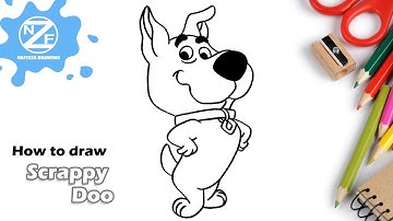 How to draw Scrappy Doo