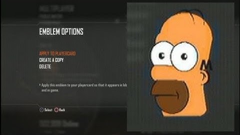 Call of Duty Black Ops 2 Homer Simpson Emblem Tutorial