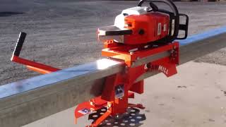 Chainsaw Powered Swing Blade Sawmill Our First Ultra Portable Mill