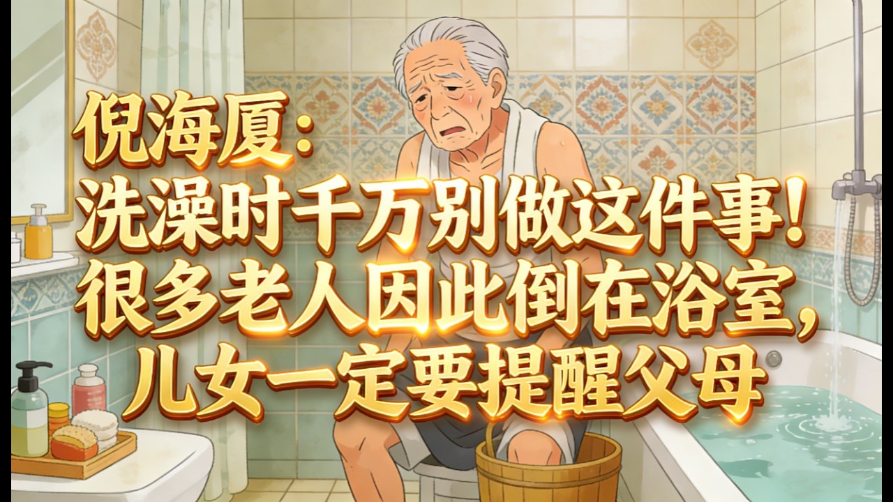 倪海厦：洗澡时千万别做这件事！很多老人因此倒在浴室，儿女一定要提醒父母