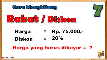 Cara Mencari Rabat atau Diskon