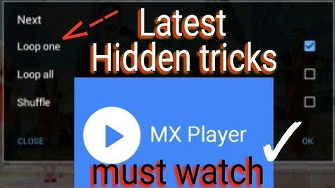 MX Player repeat or loop favorite video/mp3 || mx player latest tricks and technics|| repeat video |