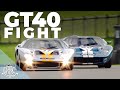 Andre Lotterer and Gordon Shedden in mighty Ford GT40 track battle