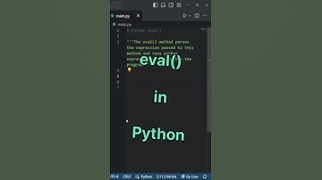 eval() in python inbuilt function... #python #programming #coding