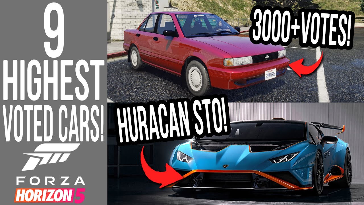 Forza Horizon 5 - 9 Highest Voted NEW TO FORZA CARS WE WANT!